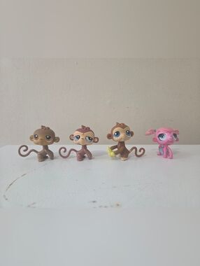 Littlest Pet Shop Monkeys Set Of 4